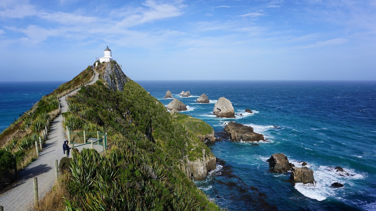 If isolation is your thing. Then Nugget Point is the spot to go. Epic views of the light house and out to the Tasman Sea. Deep blue water and a bunch of fur seals on the rocks.