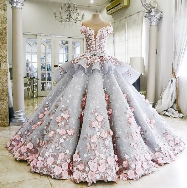 This is designer Mak Tumang's jaw-dropping Angela wedding dress, aka a fairy princess gown come to life.