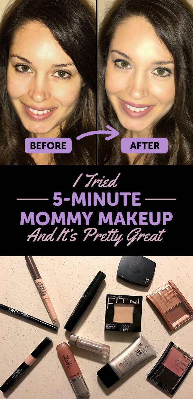 I Tried A Five-Minute Mommy Makeup Routine And I'm Into