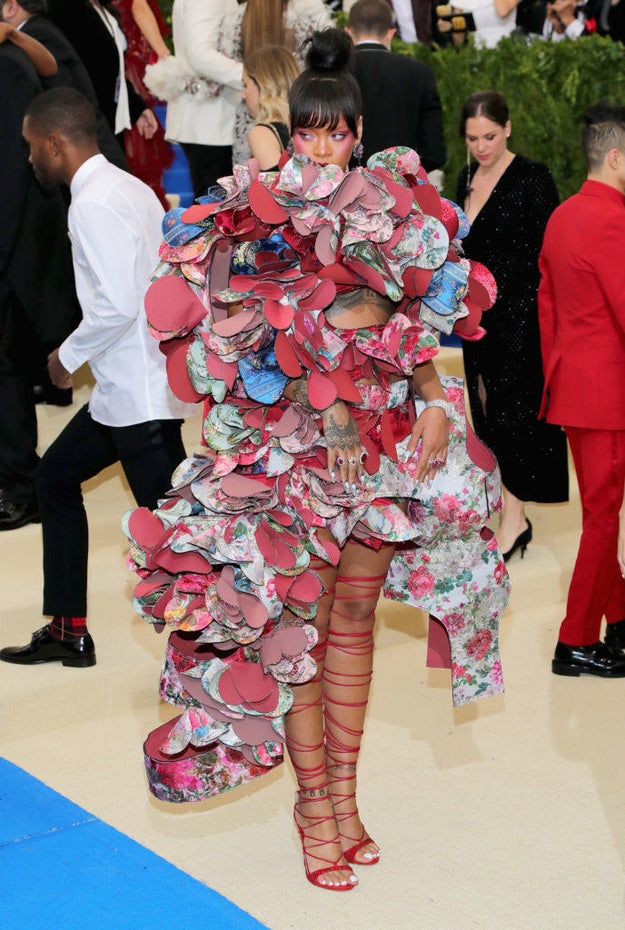 Oh hello there, here's what Rihanna wore to the Met Gala. It Is PERFECT.