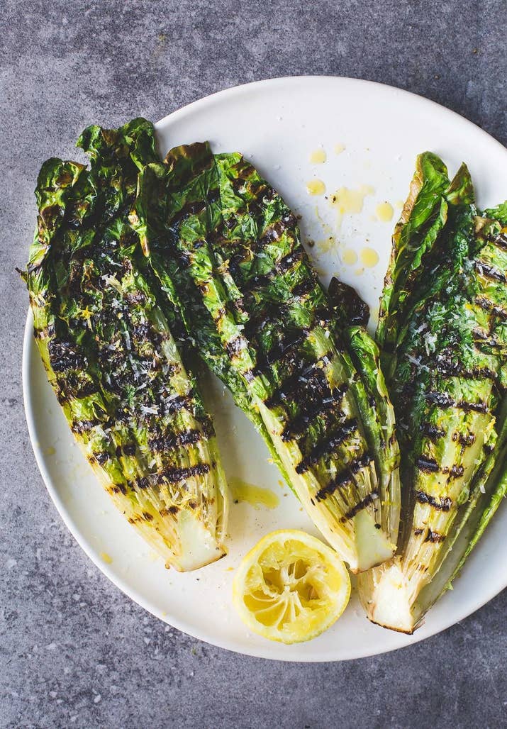 Quickly searing romaine on a hot grill results in crispy, charred edges that transform salad from sad to sizzling. Get the recipe here.