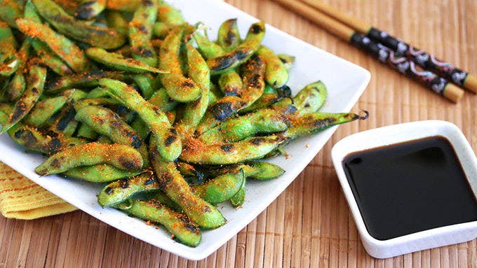 This flavor-packed snack proves that smoke and salt are two peas in an (edamame) pod. Get the recipe here.