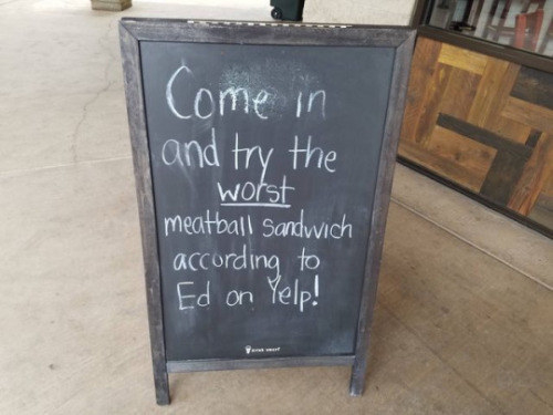 The sandwich shop that takes their Yelp reviews seriously:
