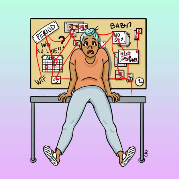 Minkin: "Skipping can be alarming and if that keeps happening check with your provider. There are many things that can cause a skipped period — exercising, weight gain, stress from school or work, your thyroid. It’s a very delicate balance."Dweck: “Other things that can cause you to not have a period could be stress, altered thyroid, if you have an eating disorder, or are exercising excessively. It could also be polycystic ovary syndrome, which usually goes along with other symptoms like acne and hair growth on the face. It’s something that should be checked out if you’ve missed your period more than one month.”