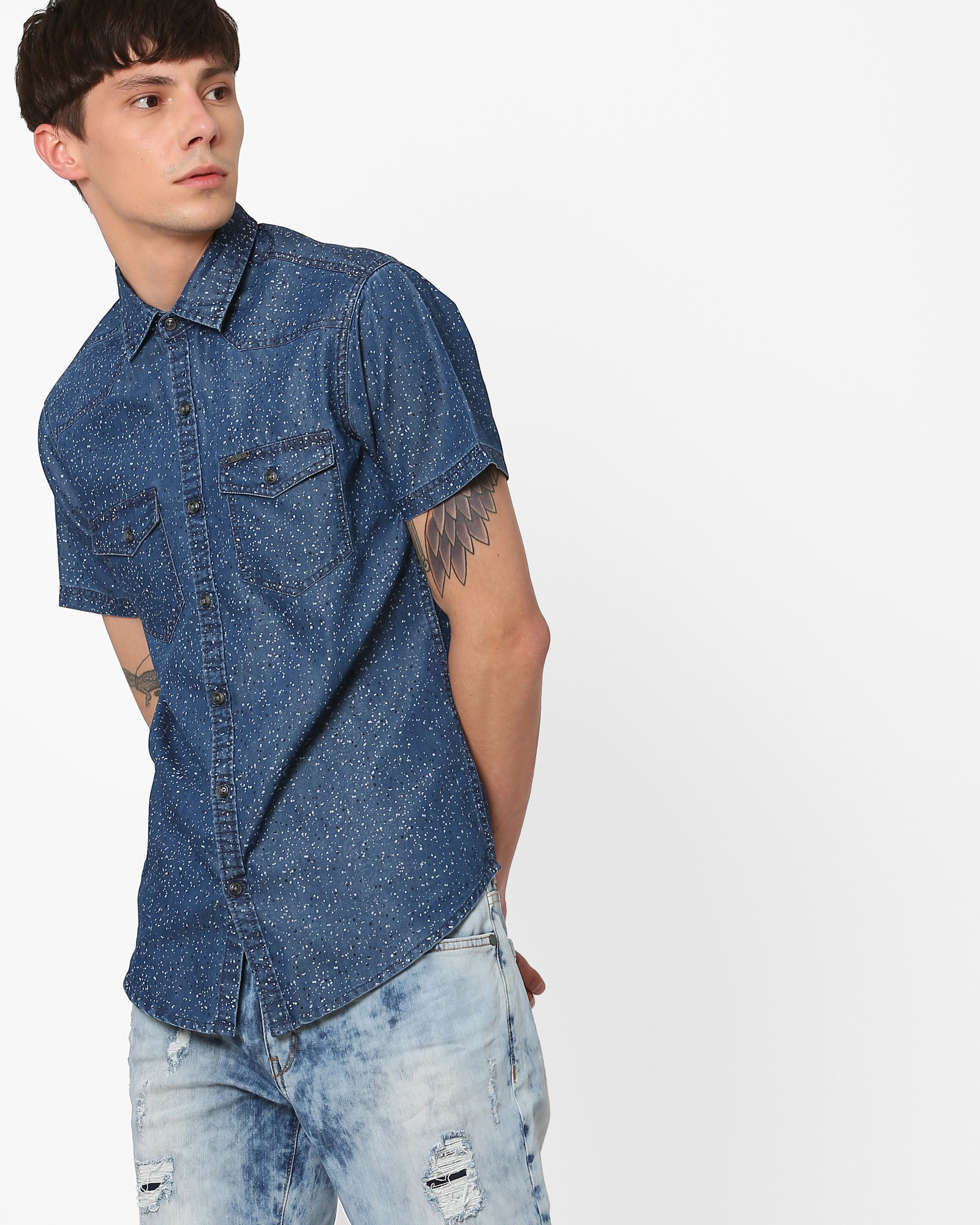 You know what goes great with denim shirts? Flowers. Grab your shirt here.