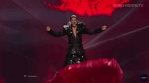 Graham Norton's commentary: "Cezar, there. Proving that just because you can do something, doesn't mean that you should."
