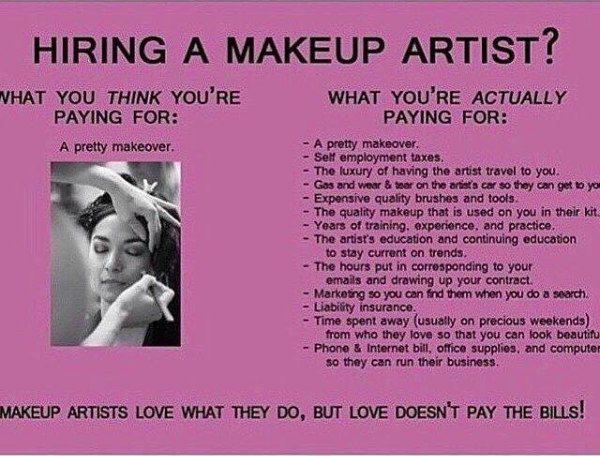 They have teeny-weeny operating costs because, let's be honest, they're only putting makeup on people.