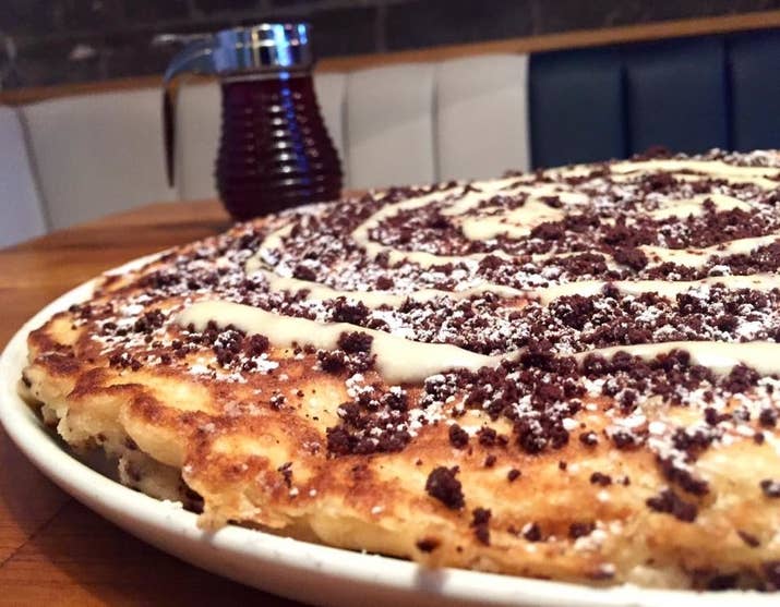 As the name suggests, you’ll be cursing a lot when you take a forkful of this sugar-injected treat. A plate-sized pancake is sprinkled with crumbles of Oreo cookies and drenched with what the staff call “dream cheese drizzle.” This is one guilty pleasure that you’ll never regret ordering.