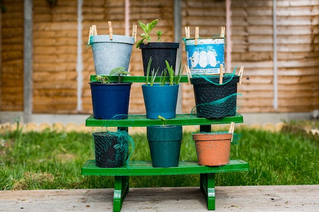 I'm a gardening expert - here's a cheap hack to turn plastic buckets into  beautifully decorated pots