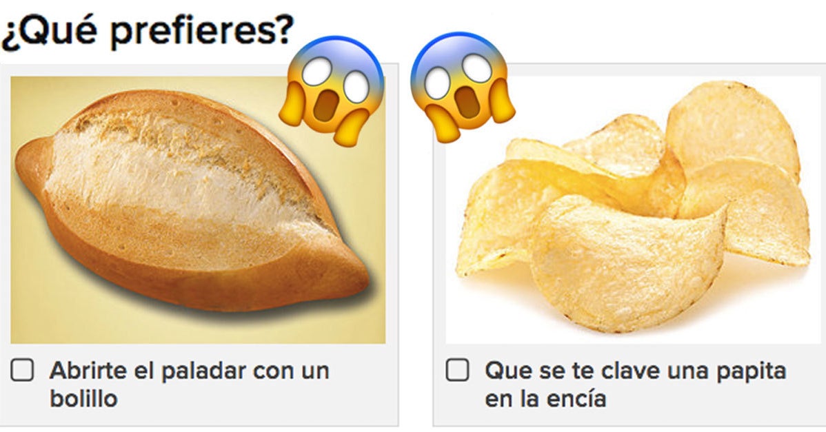 Este 'qué prefieres' de lo peor en comida es lo más difícil que harás hoy