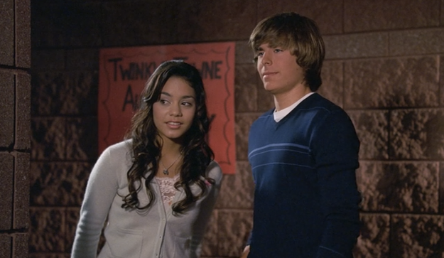 Troy and Gabriella show up LATE to their audition, and Troy only really goes along with it because he wants to get into Gabriella's pants.