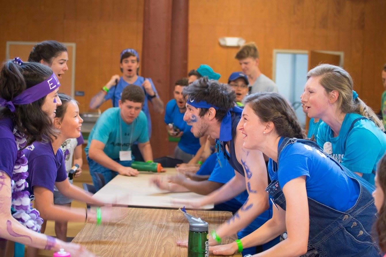 The ultimate test of determination, skill, energy, enthusiasm, overall campy-ness. All of camp is divided into four color teams - red, green, blue or purple - for a day of cheers and games. Will you be painted your team color? Maybe. Will you have immense pride for the team that you are on? Absolutely!
