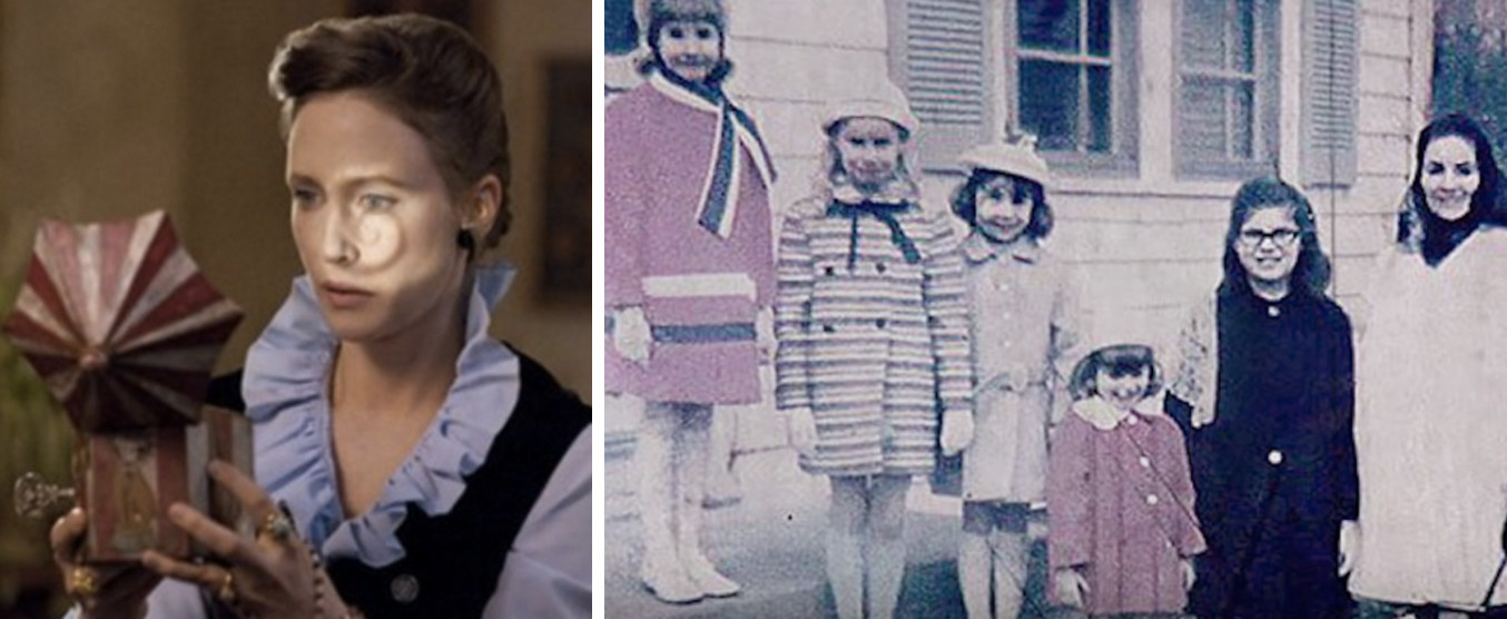 La película se basa en la historia de un demonio real que atormentó a la familia Perron en Rhode Island durante los años 70, y la hija mayor dice que su familia realmente sufrió esos tormentos durante nueve años. ¡NUEVE! —emilianol4