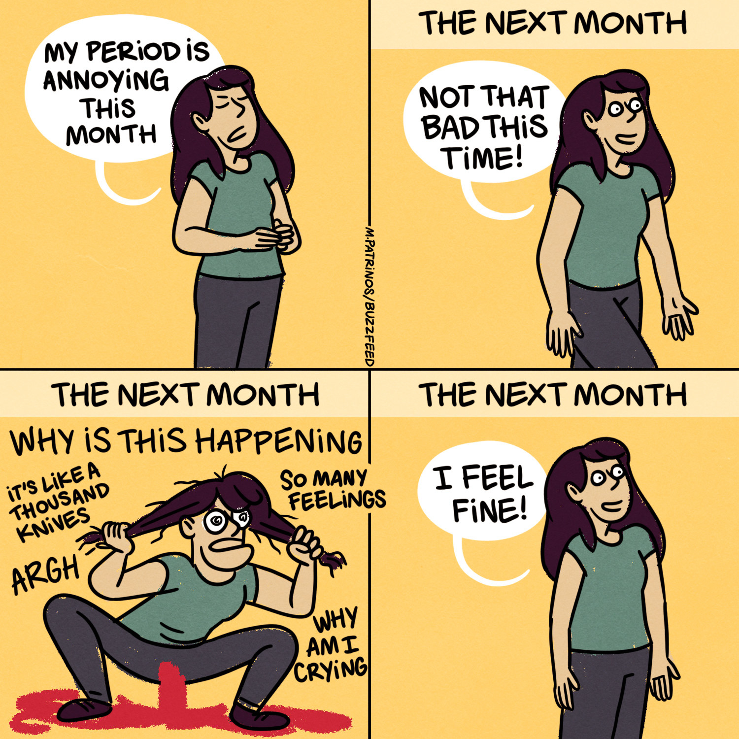 Girl on period