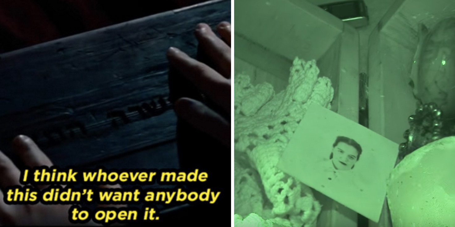 Esta película trata sobre una caja Dybbuk, así se le conoce a una caja donde habita un espíritu maligno. ¿Queda claro? Genial. Aparentemente, en la vida real, una niña abrió una de estas y todo el infierno se liberó y los demonios se apoderaron de ella. Así que no andes por allí comprando cajas espeluznantes, ¿entendido?—Maria Kanno, Facebook