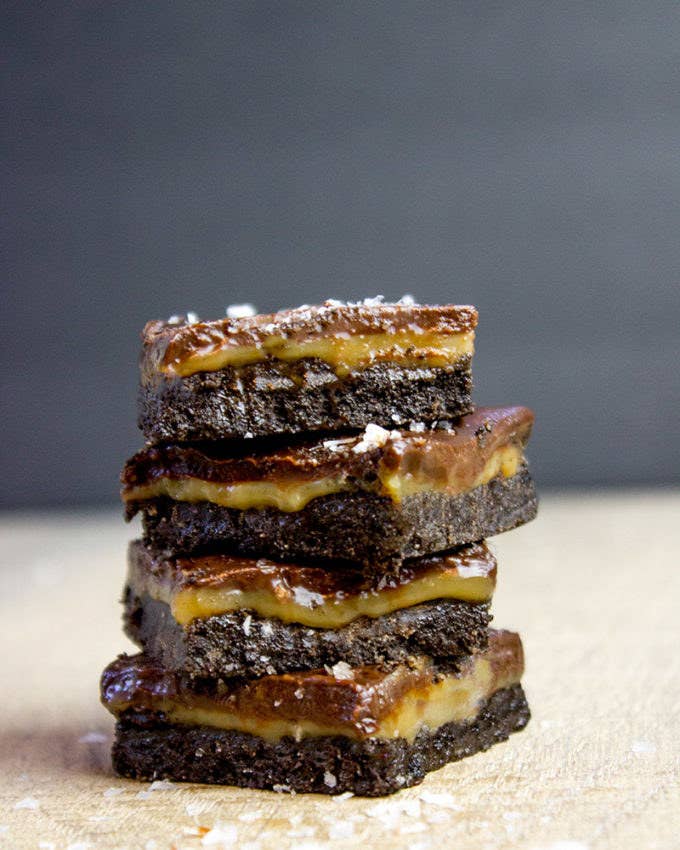 Decadent layers of Oreo, caramel, and chocolate come together in just 15 minutes for this salty-sweet miracle recipe. Get the recipe here.