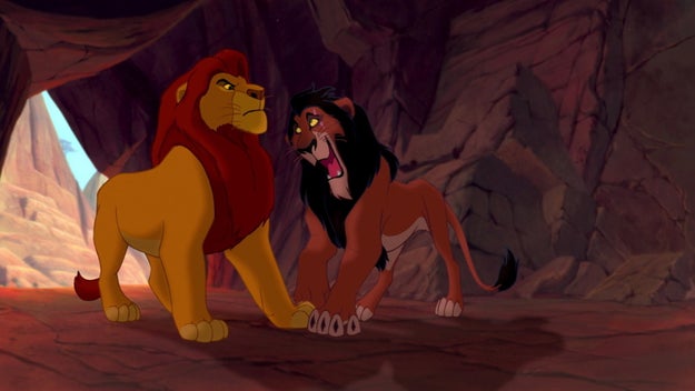 Anyways, we find out that SEXY LION MAN has a name and it's Mufasa. His brother Scar DGAF about Simba's mountain thrusting ceremony and Mufasa is not happy about it.