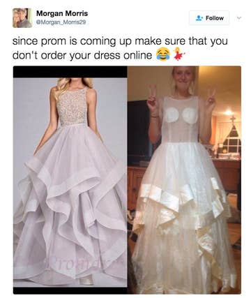 Girls Are Sharing Photos Of Their Awful Online  Prom  Dress  
