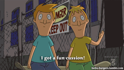 "I met this guy strictly to have sex. He came over we start getting it on and he told me to sit on his face. I lost my balance while trying to get in a comfortable position and I fell forward and slammed my head into the headboard."Submitted by tabethap