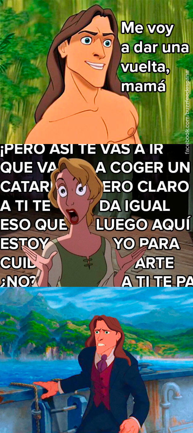 Si los personajes Disney hubieran tenido madres españolas