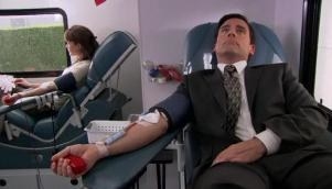 Michael hosts a singles event on valentines day after he met a girl he liked while donating blood. The event goes terrible except for Kevin who gets some action at the end.