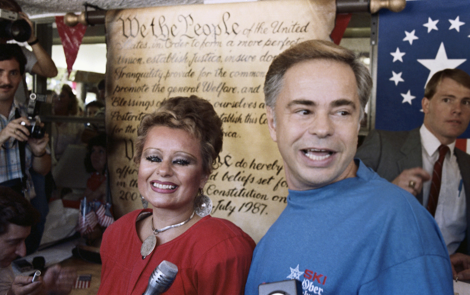 Jim and Tammy Faye Bakker. 