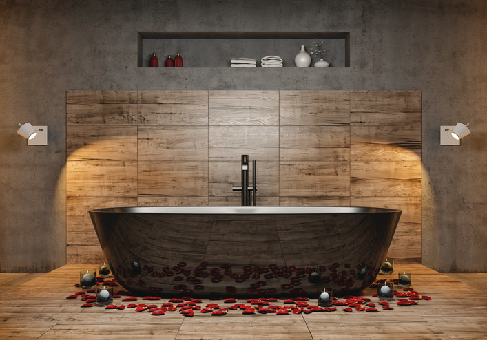 bathtub during period