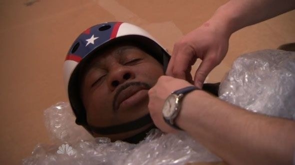 The building is fixing the elevator forcing all of the employees to take the stairs up to the office. When this becomes too big of a problem for Stanley he forces Dwight to carry him up and down the stairs.