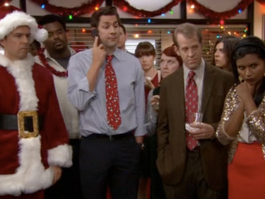 Andy tries to give everyone their wish for Christmas. Erin gets jealous of Andy's girlfriend and decides to get really drunk and cause trouble.