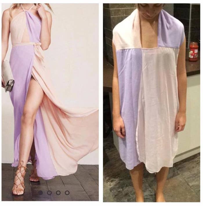 Girls Are Sharing Photos Of Their Awful Online Prom Dress
