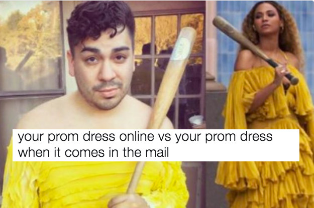 expectation vs reality prom dresses