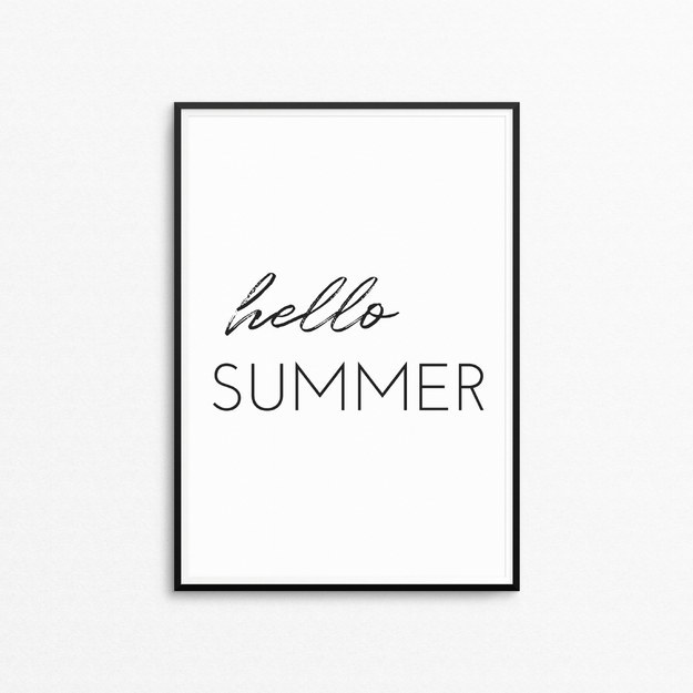 A "Hello Summer" print from Etsy