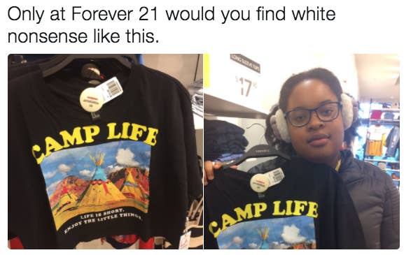 "It's a minor thing but I hate sayings on shirts. You find a cool shirt and then it says something like 'I'm a taco!' on the back. Why?!" —Anna Kaptur, Facebook