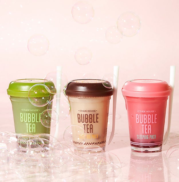 Hydrating sleeping packs masquerading as delicious boba drinks.