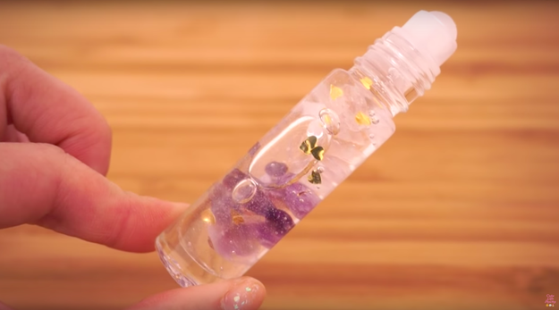 Create some chill crystology-inspired lip gloss.