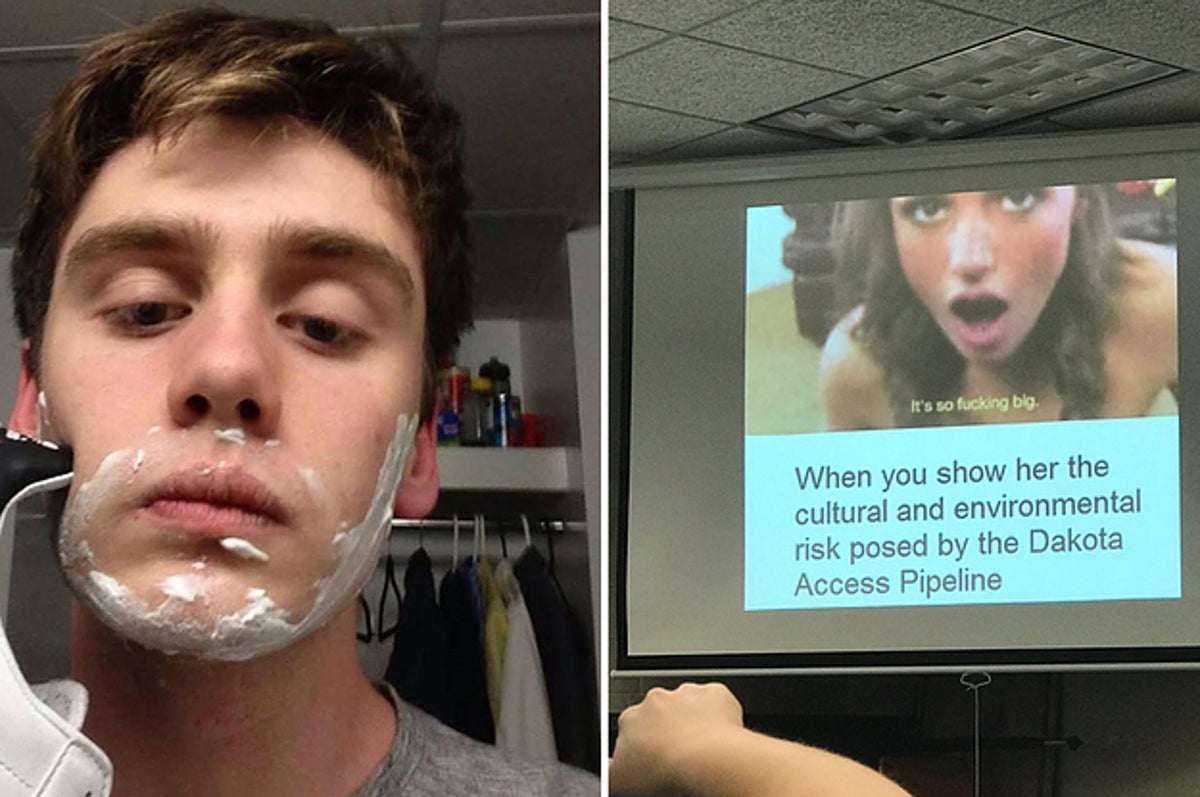 Porn Meme - This Guy Used A Porn Meme For A College Presentation On DAPL And No One  Knows How To Feel