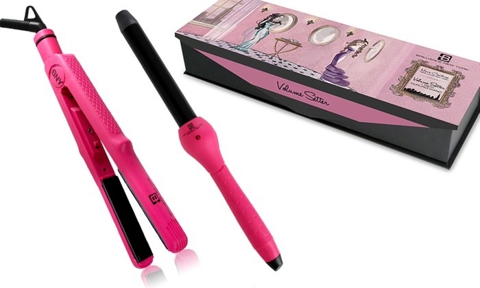 Brilliance New York 1" Flatiron and 1" Clipless Curling Wand Bundle. Kill two birds with one stone with this heat-styling kit for $44.99. These ceramic devices fight frizz and can help you achieve sleek curly or straight hairstyles.
