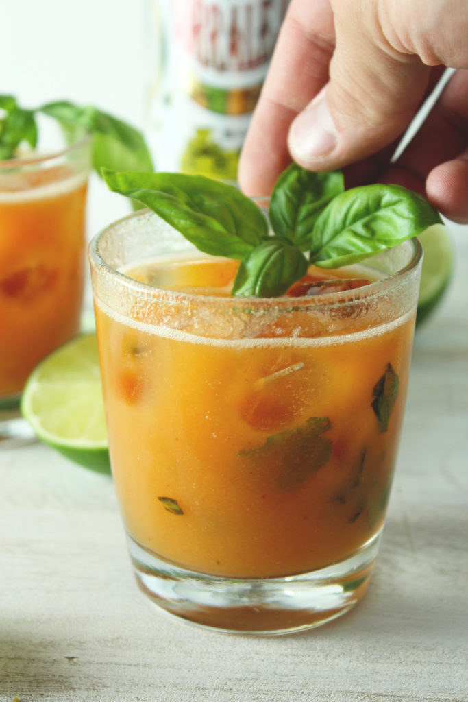 Embrace the beauty of summer with fresh peach and basil.Get the recipe here.