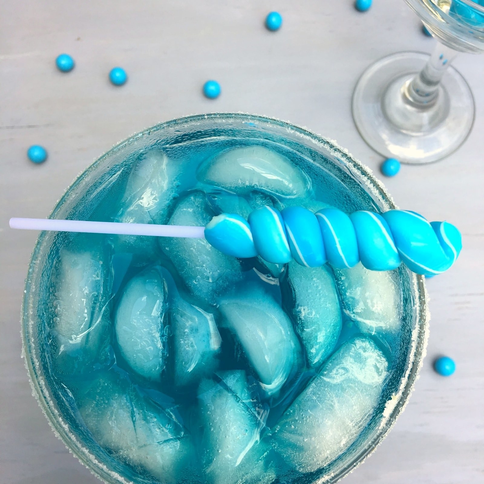 Blue curaçao makes this margarita pop with color and sweet citrus flavors.Get the recipe here.