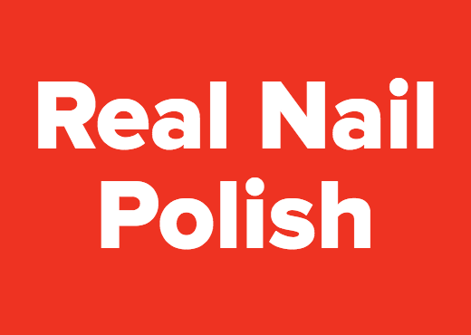 real nail polish design