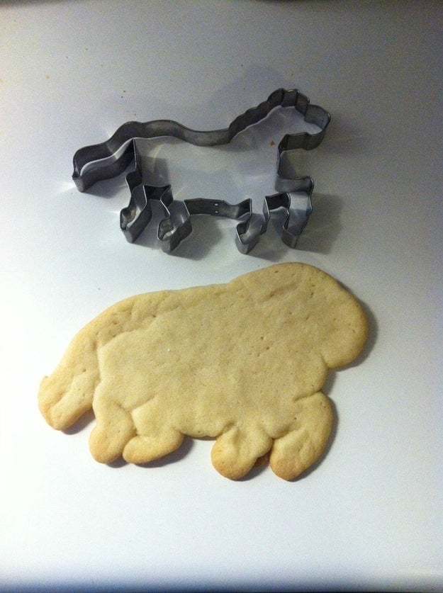 This misshapen horse cookie.
