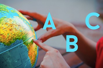 Será que você consegue dizer o nome de um país a partir de cada letra do alfabeto?