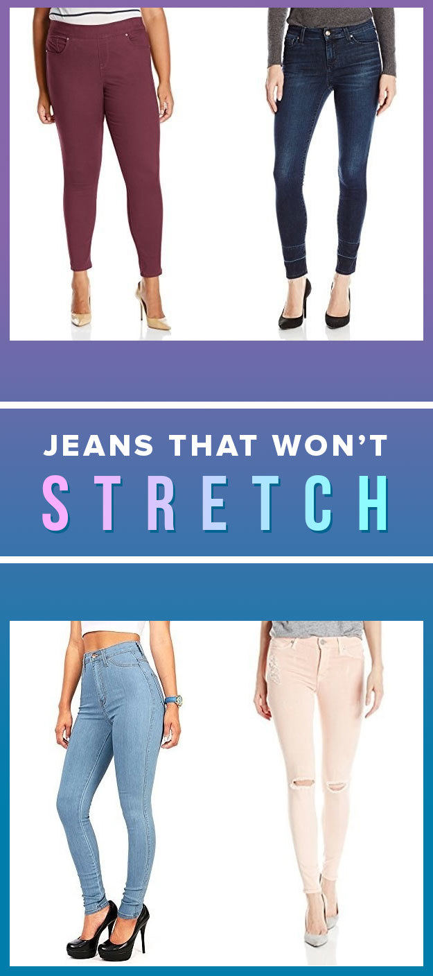 jeans that are not stretchy