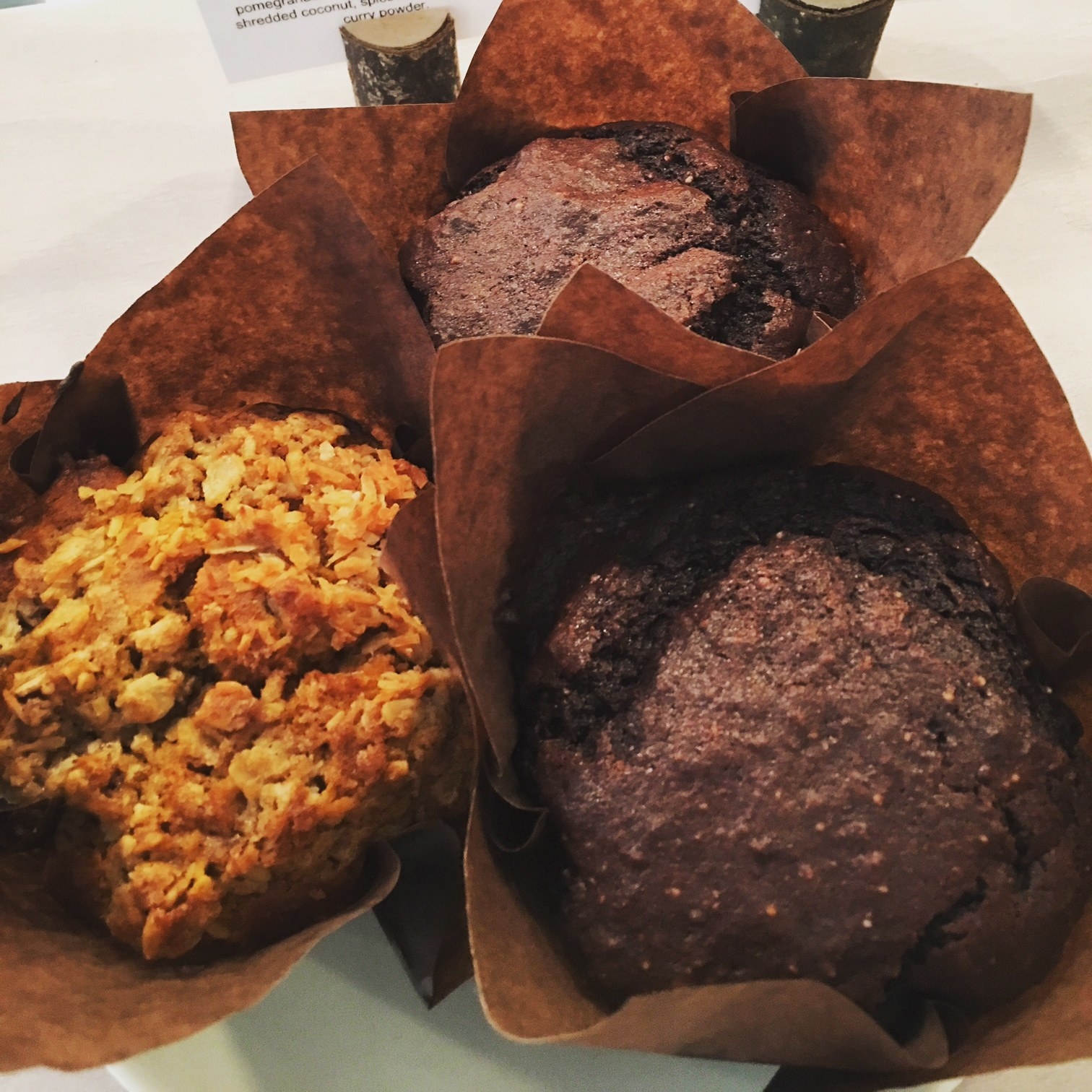 From Coconut Squash Spiced Muffin made with butternut squash and pomegranates to vegan Chocolate Beet Muffins made with rich Valrhona cocoa and fresh beetroot puree, the selection of muffins at Chalait are irresistible.