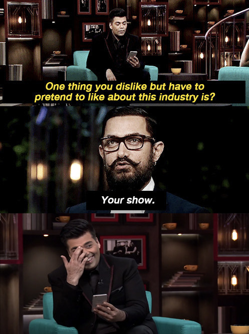 When Aamir dropped this answer with a straight face.