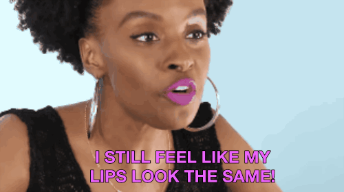 In the end we all agreed that we couldn't tell any difference in our lips before and after the plumper. It was a no for us.