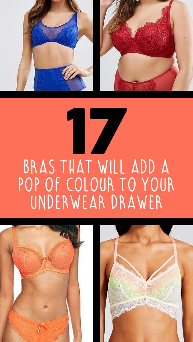 17 Bras That Will Add A Pop Of Colour To Your Underwear Drawer