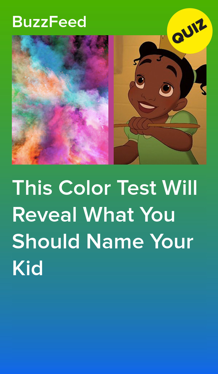 This Color Test Will Reveal What You Should Name Your Kid