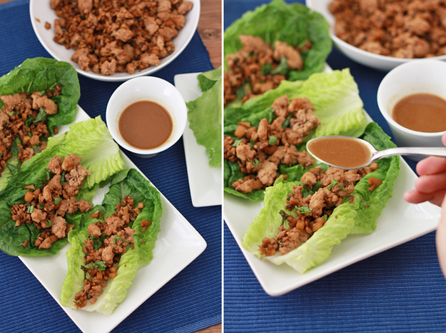Chicken lettuce wraps