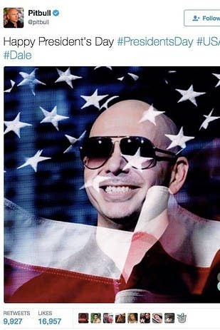 People Are Brutally Roasting Pitbull Over His Memorial Day Tweet